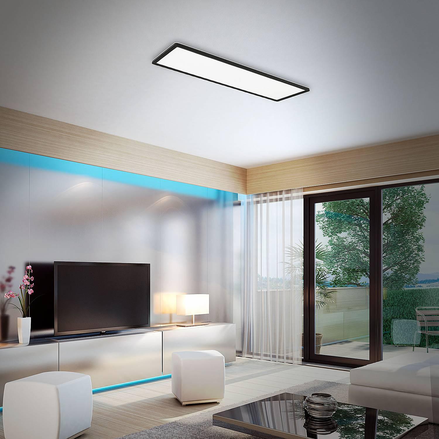 LED-Deckenleuchte Slim I Schwarz 3