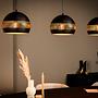 Pendant lamp metal black 0