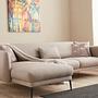 Venus Sofa Récamiere Links Creme 1