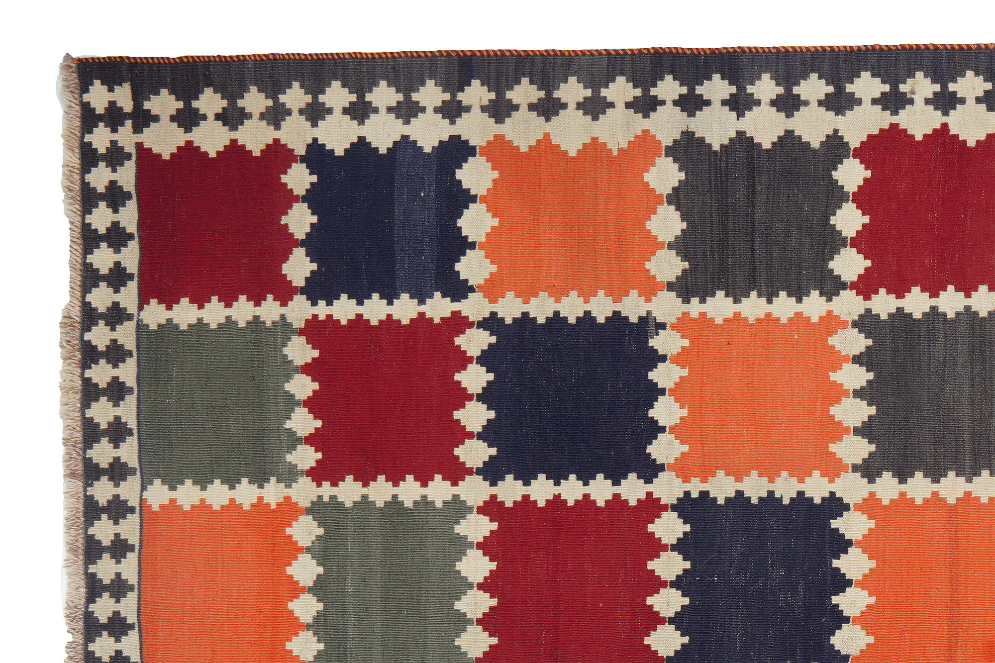 Kilim Gashgai Teppich Mehrfarbig 1
