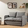 Saga Sofa Bed 2-Seater Light Grey 2
