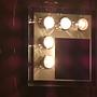 Wall lamp with mirror steel 1970s 2