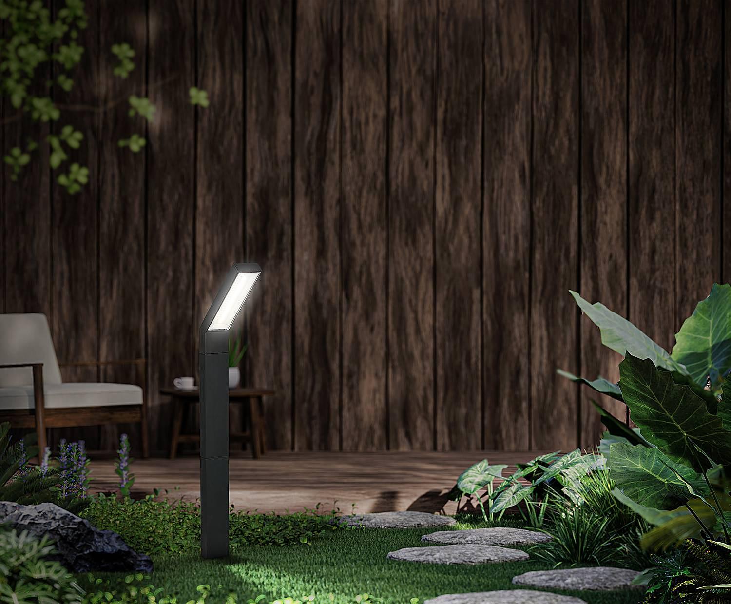 Dyna LED-Wegeleuchte Aluminium Schwarz 3