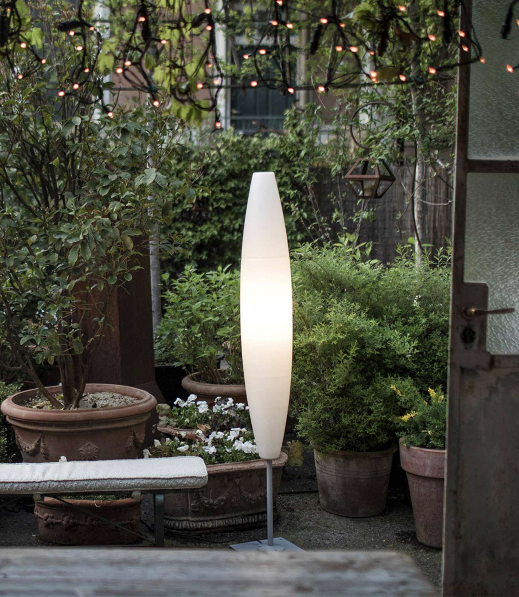 Havana Outdoor Stehlampe Kunststoff Metall Weiß 1