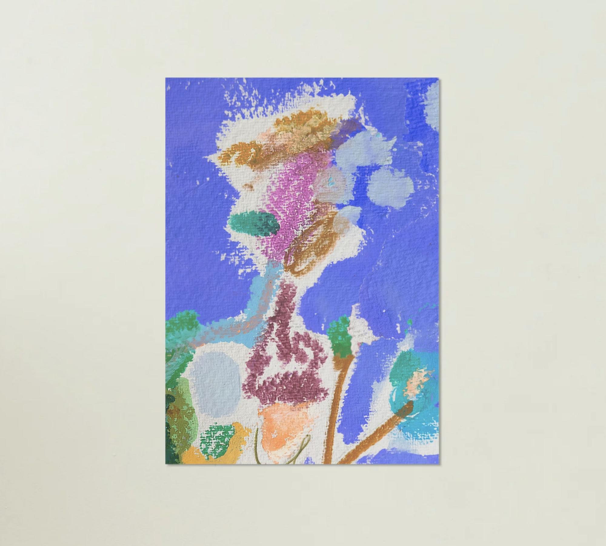 Lady Blau Stampa d'arte Multicolore 3