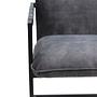2x Boston Esszimmerstuhl Textil Metall Dunkelgrau 4