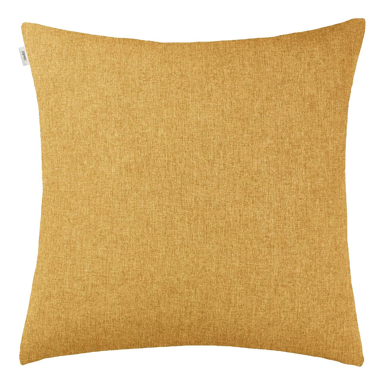 Harp Structure Kissenbezug Polyester Senfgelb 60 x 60 cm 1