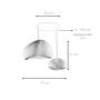2-Flammig Wabi Sabi Rawbends Pendelleuchte Beton Grau 7
