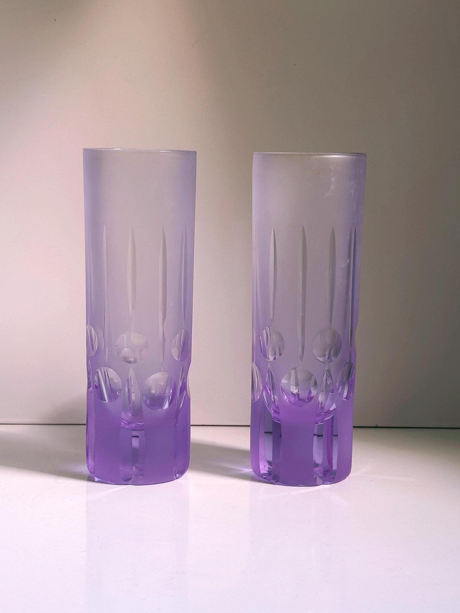 6x Vintage Drinking Glasses 1970s 7