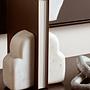 2x Savio Bookends Marble White 4