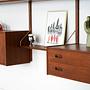Shelving unit teak 1960s 5