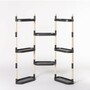 Modular plant stand with 8 shelves Black 1