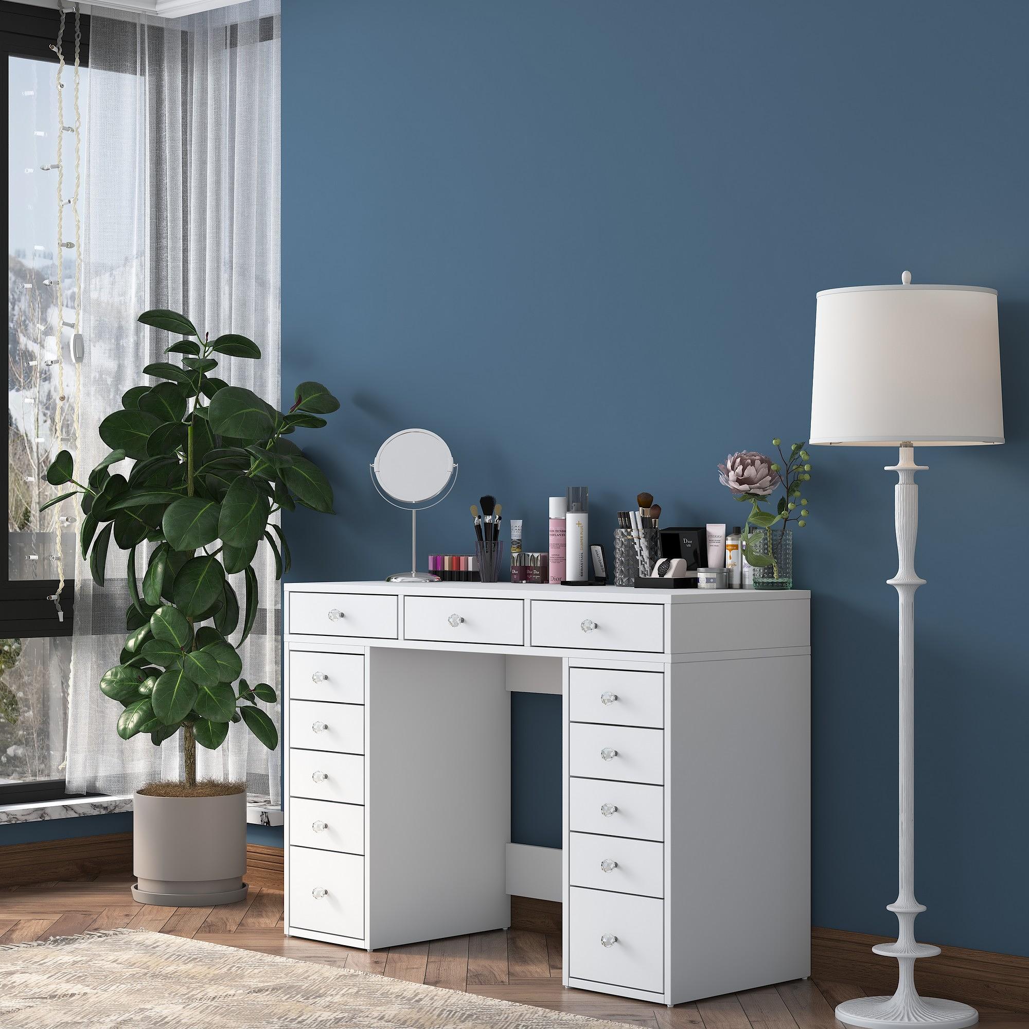 Dressing table with drawers White 2