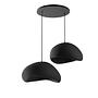 2-Flammig Wabi Sabi Grainbeams Pendelleuchte Schwarz 1
