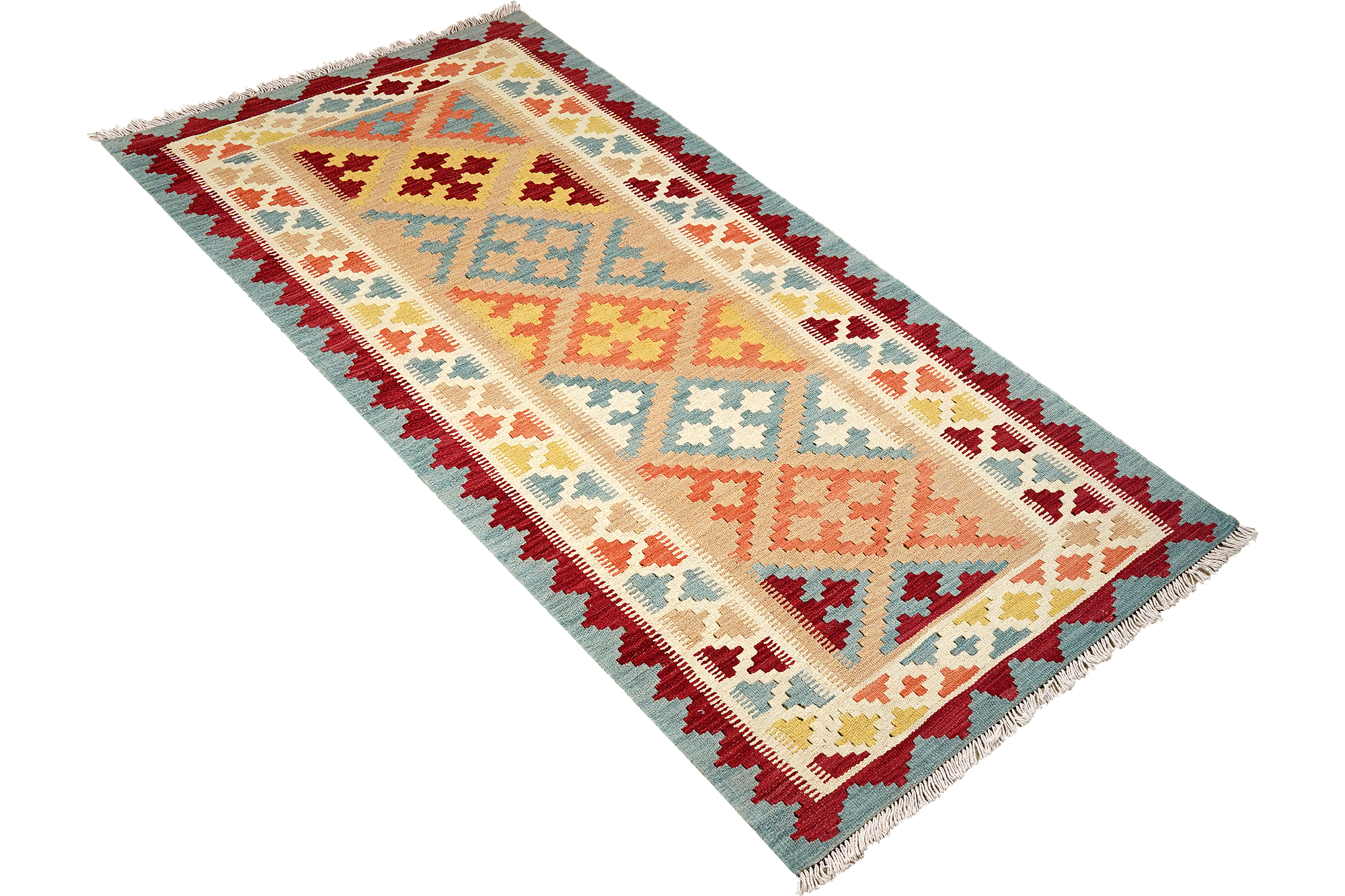 Kilim Gashgai Teppich Mehrfarbig 2