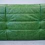 Divano Togo 2 posti con braccioli in pelle pull-up verde 8