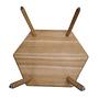 Hexagonaler Couchtisch hochwertiges Holz 75cmx75cm 3