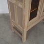 Vintage Display Cabinet Wood Grey 1960s  11