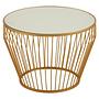 Avantis Gold Finish Tapered Design Beistelltisch
 5