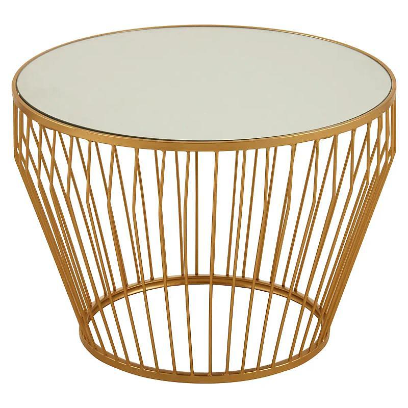 Avantis Gold Finish Tapered Design Beistelltisch
 5