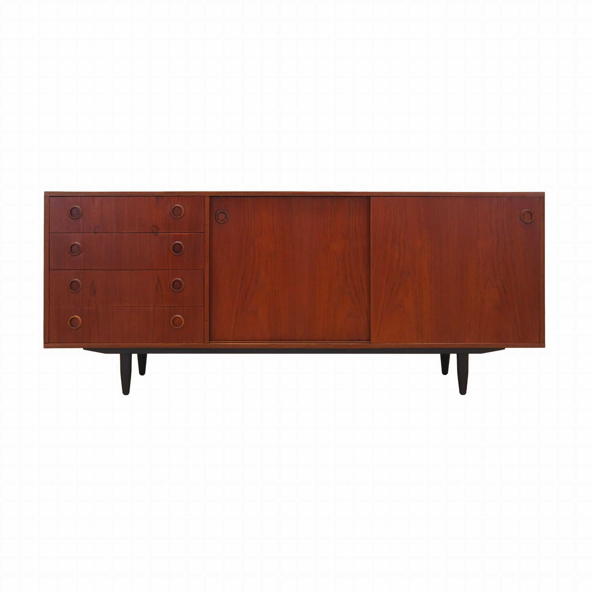 Vintage Sideboard Teakholz Braun 1970er Jahre 0