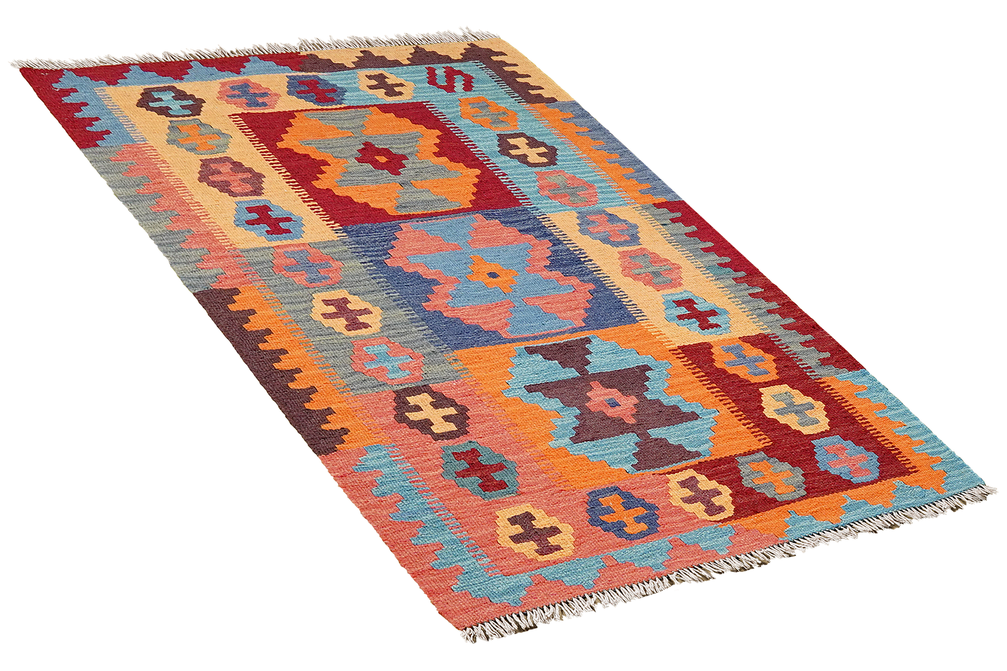 Kilim Gashgai Teppich Mehrfarbig 2