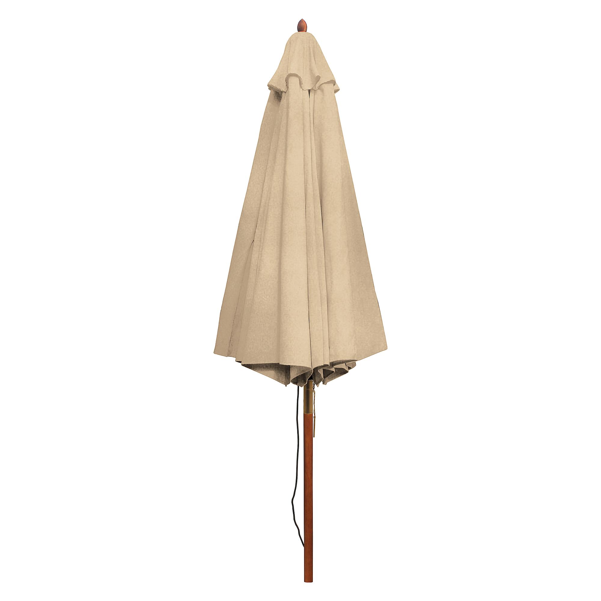 Sonnenschirm Sombrilla Eukalyptus Massiv Beige 4