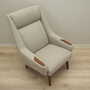 Vintage Sessel Teakholz Textil Beige 1960er Jahre 8