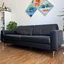 Alexx 2-Sitzer Sofa Leder Schwarz 0