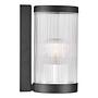 1-Flammig Wandleuchte Coupar Aluminium PVC Schwarz 3