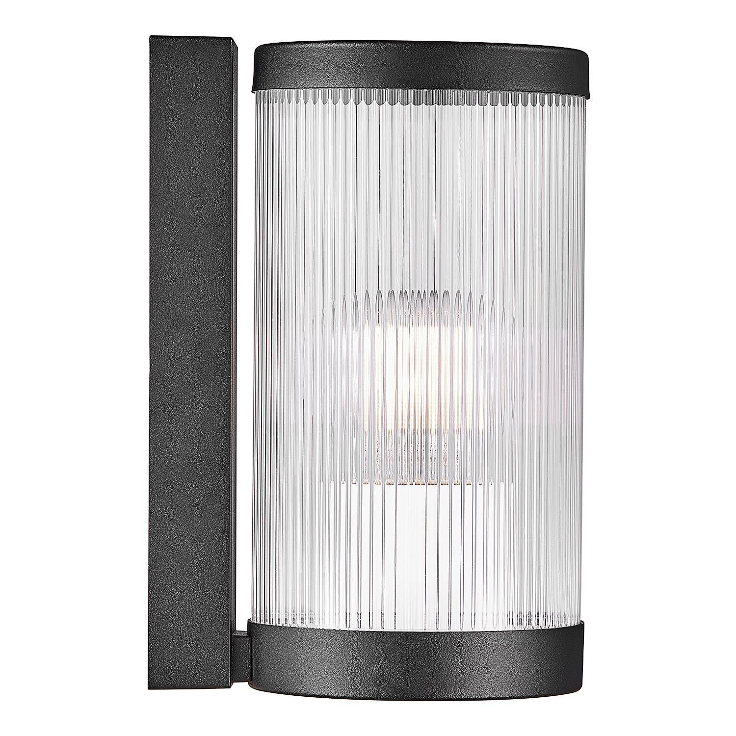1-Flammig Wandleuchte Coupar Aluminium PVC Schwarz 3