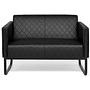 ARUBA BLACK  2-Sitzer Sofa Kunstleder Schwarz 0