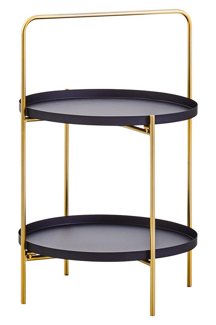Trosa Beistelltisch Schwarz Gold 7