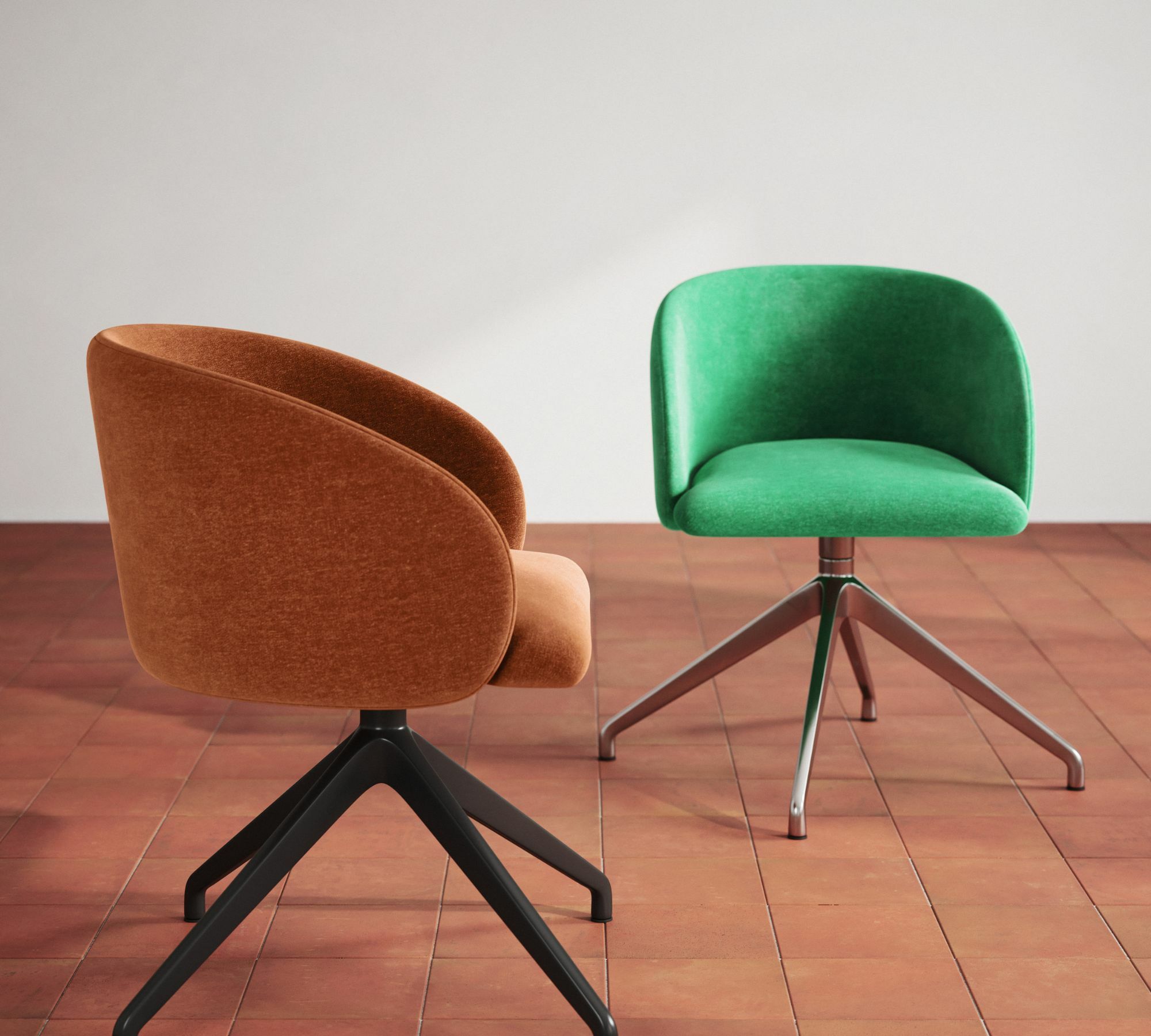 Pink dining chair Moss Grass Green 4