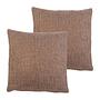 2x Alcatraz Pillowcase Synthetic Fibre Spruce 40 x 40 cm 0