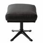 Polsterhocker Webstoff Anthrazit Schwarz 2