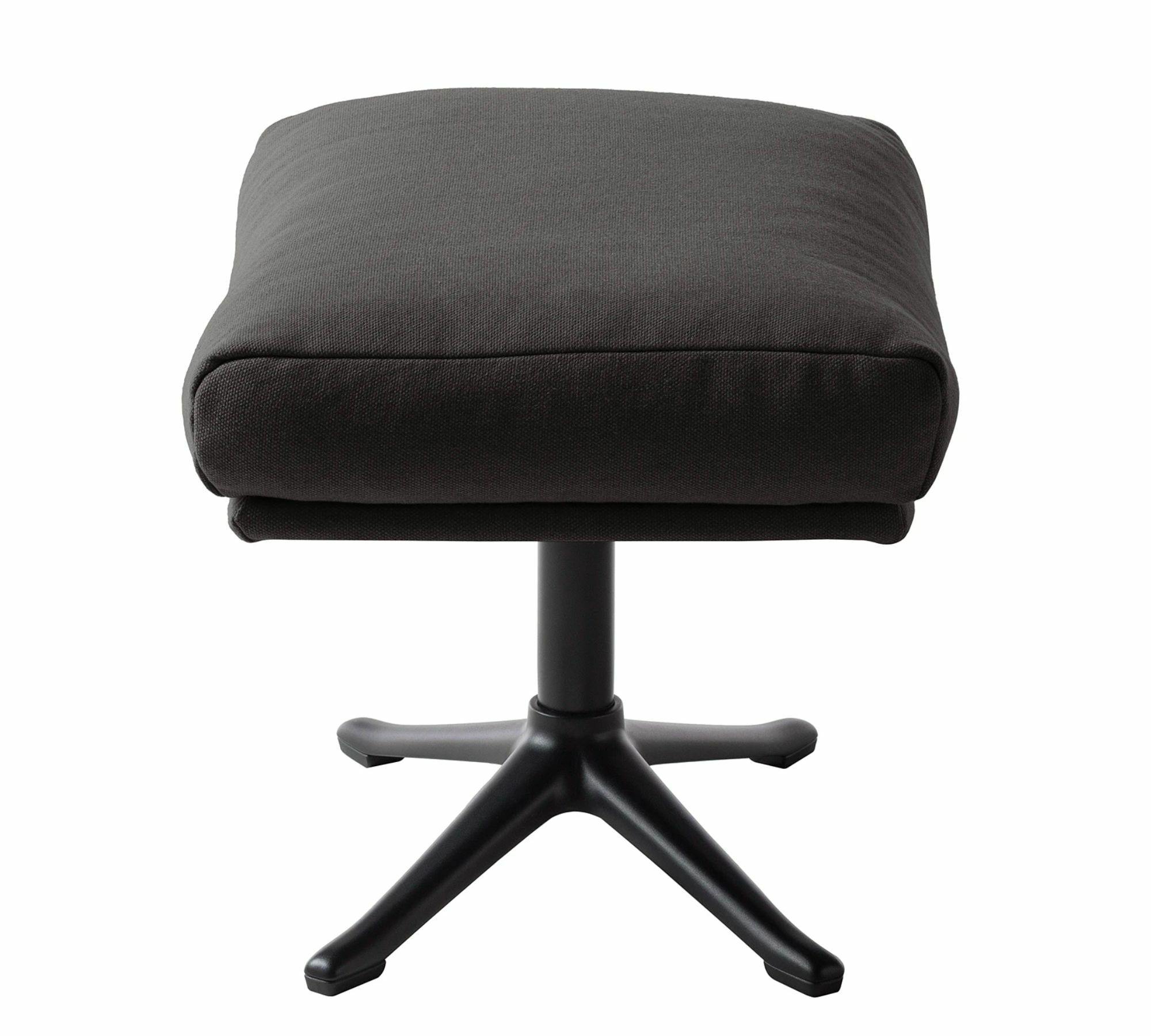 Polsterhocker Webstoff Anthrazit Schwarz 2