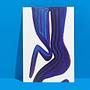 Intuitive Body Art Print Blue White 0
