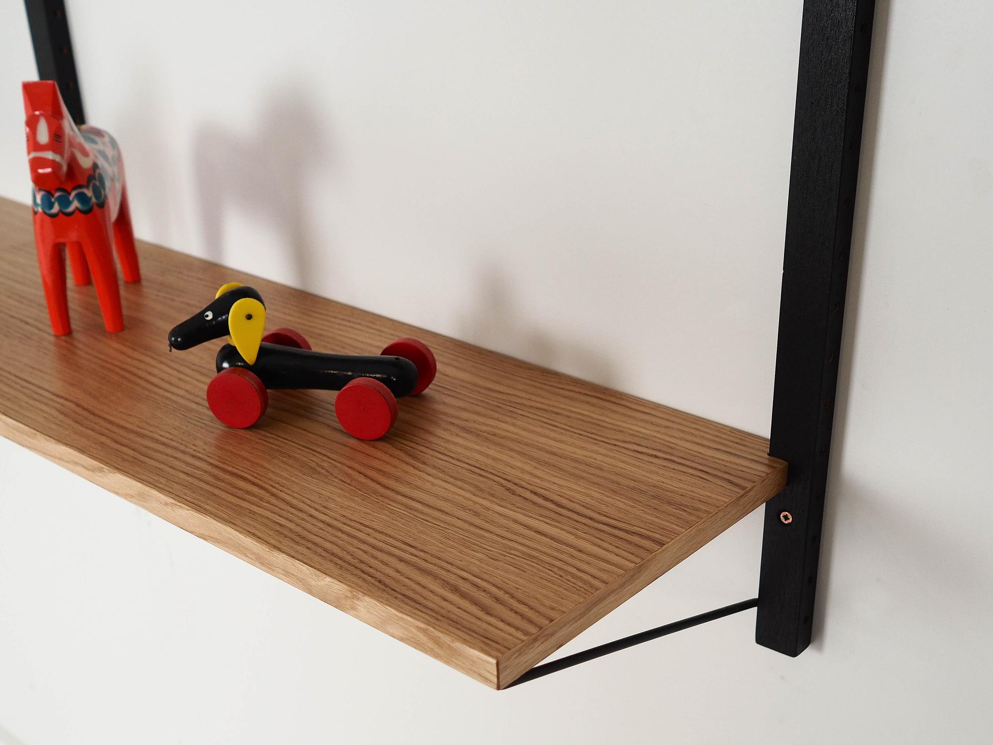 Oak shelf 1970s Brown 3