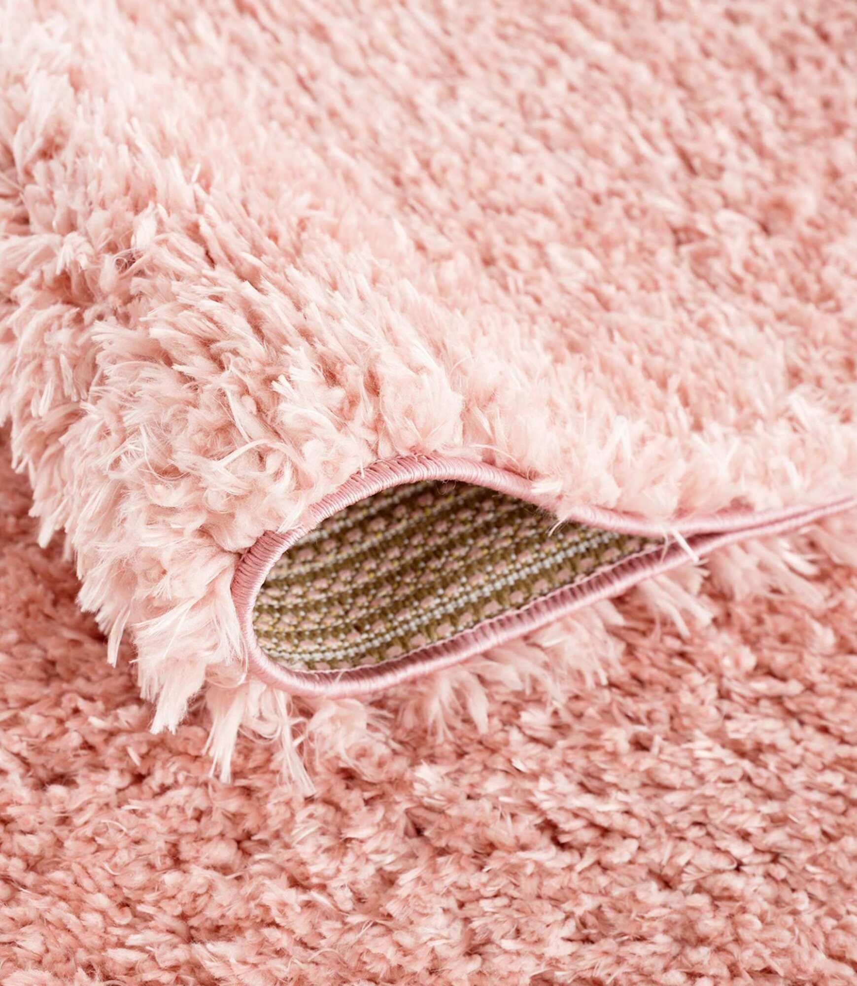 Hochflorteppich Rosa 1