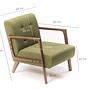 Kemer Armchair Wood veneer Green 5