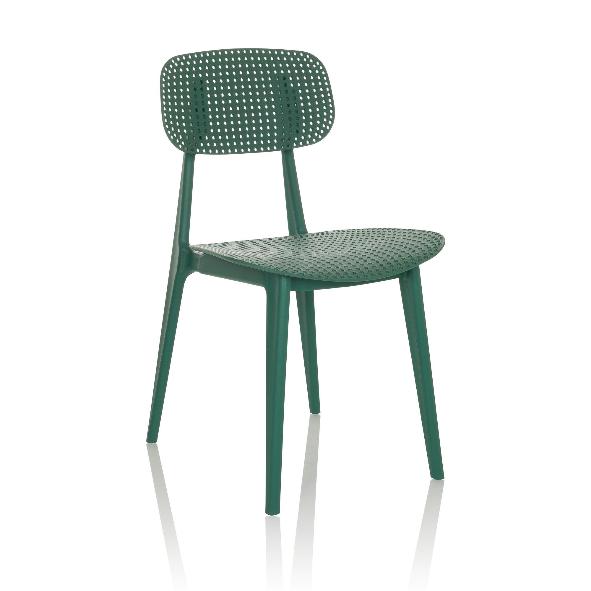 ARTIFO HOL Stackable chair Plastic Green 2