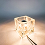 Ice Cube Tischleuchte Glas Transparent 1970er Jahre 1