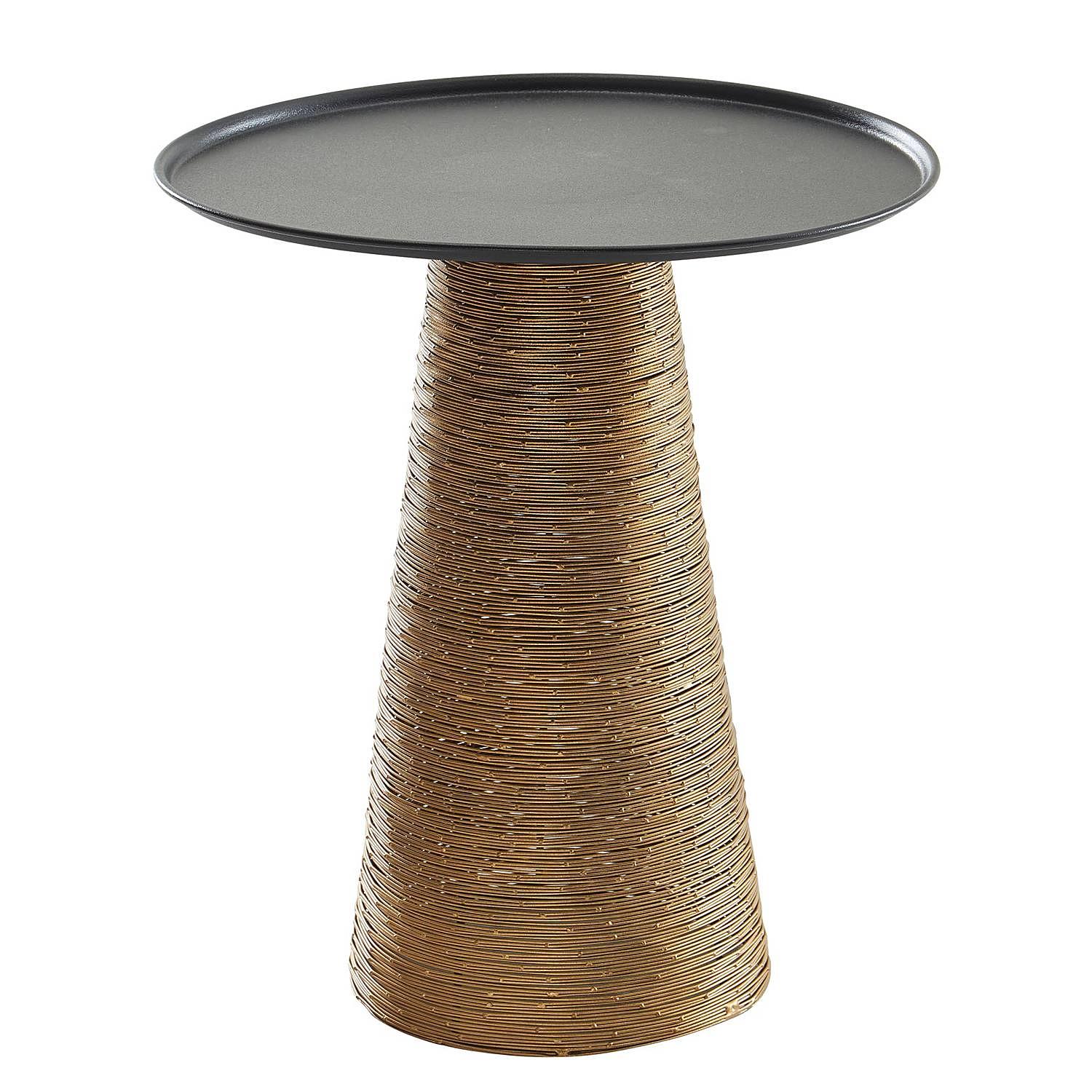 Beistelltisch Sandur Metall Schwarz Gold 2