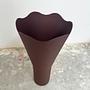 Wavy Vase Metall Braun 1