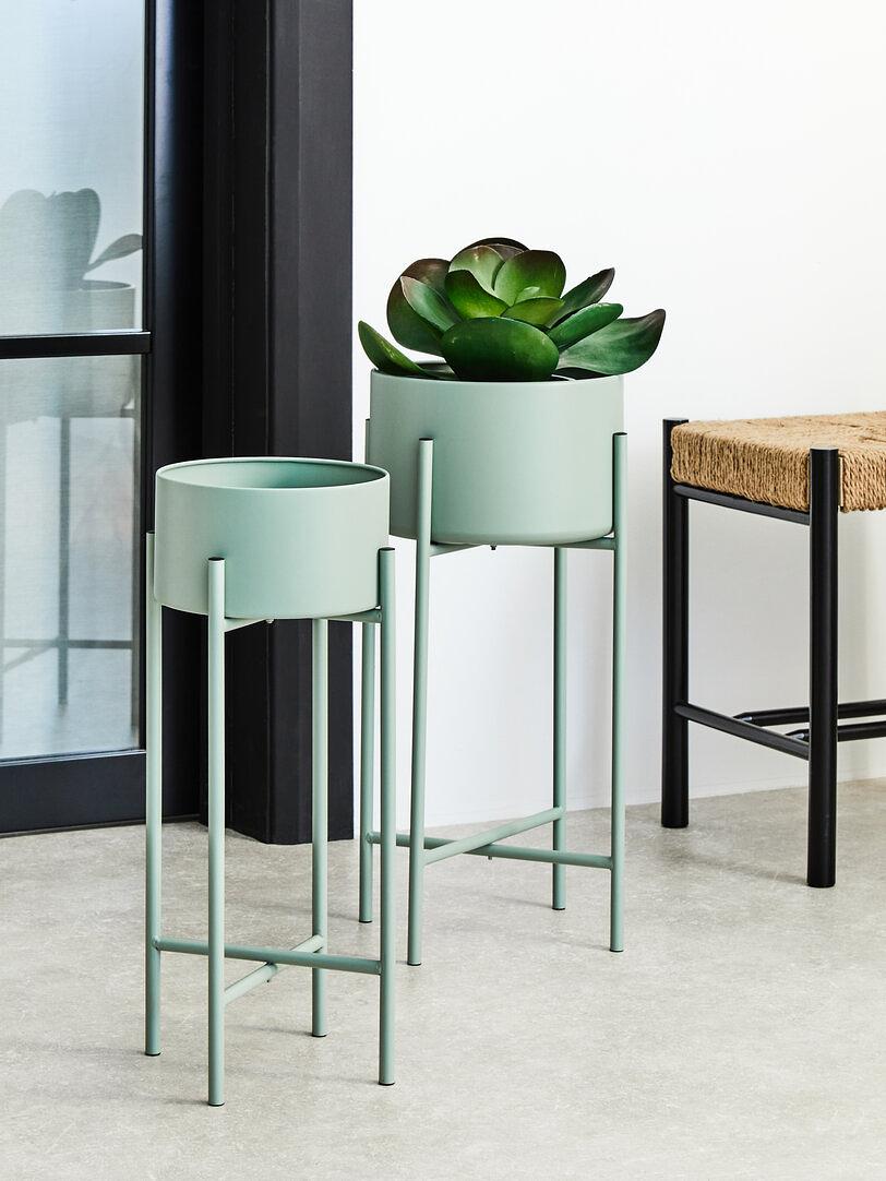 Trosa Groß Standblumentopf Grau Schwarz 1