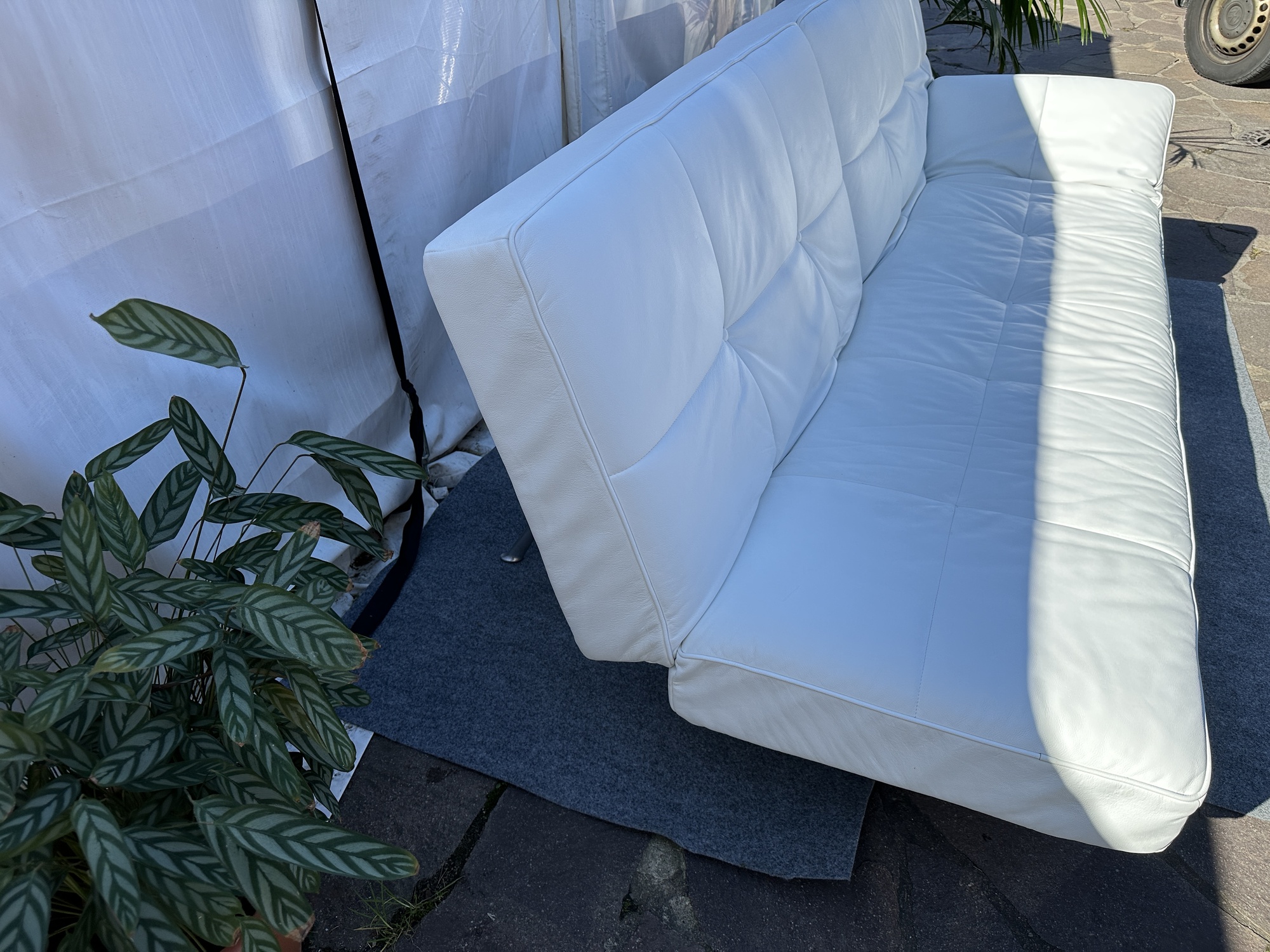 Smala Sofa Leder Weiß 3