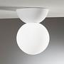 Ceiling light Kiss 1-light acrylic glass plaster 0