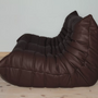 Divano Togo 2 posti pelle Madras marrone 3