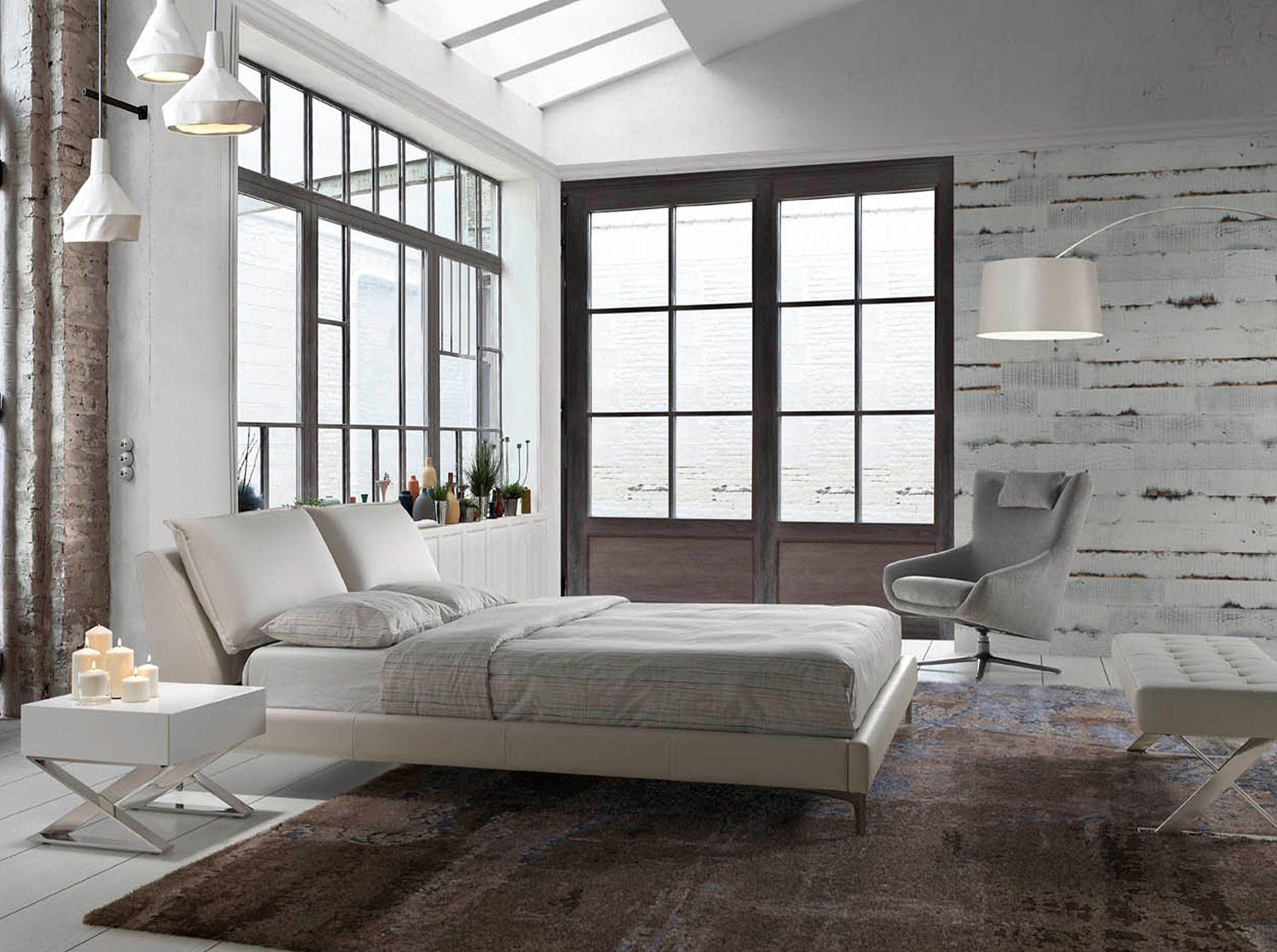 7007 Nachttisch Verchromter Stahl Weiß 3